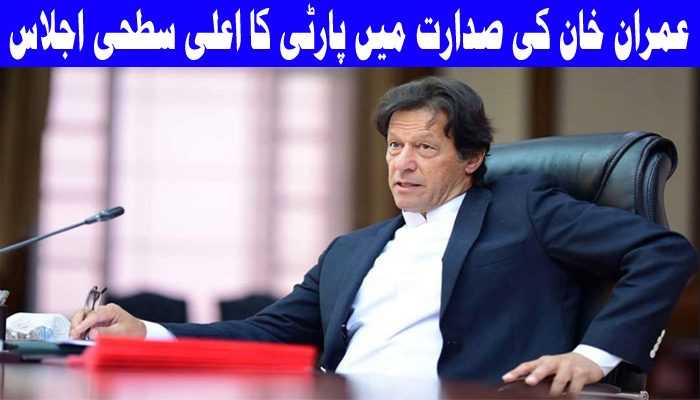عمران خان کی صدارت میں پارٹی کا اعلی سطحی اجلاس