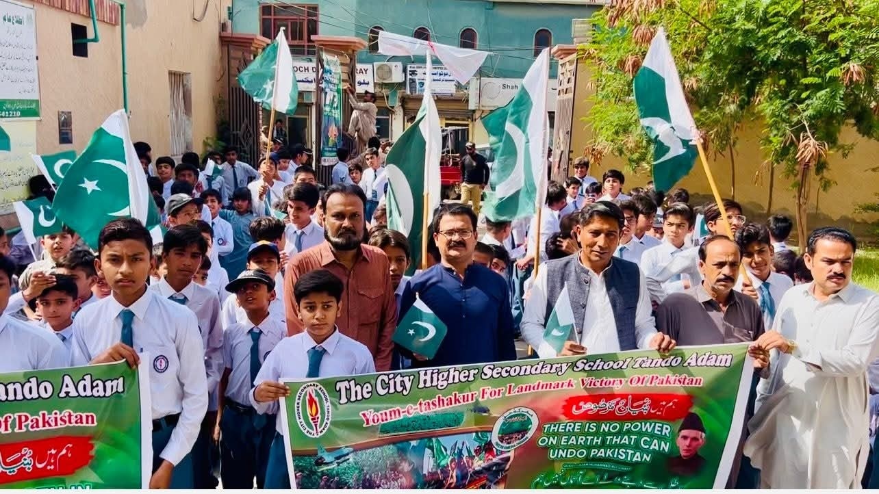 Tando Adam administration holds “Marka-e-Haq” rally