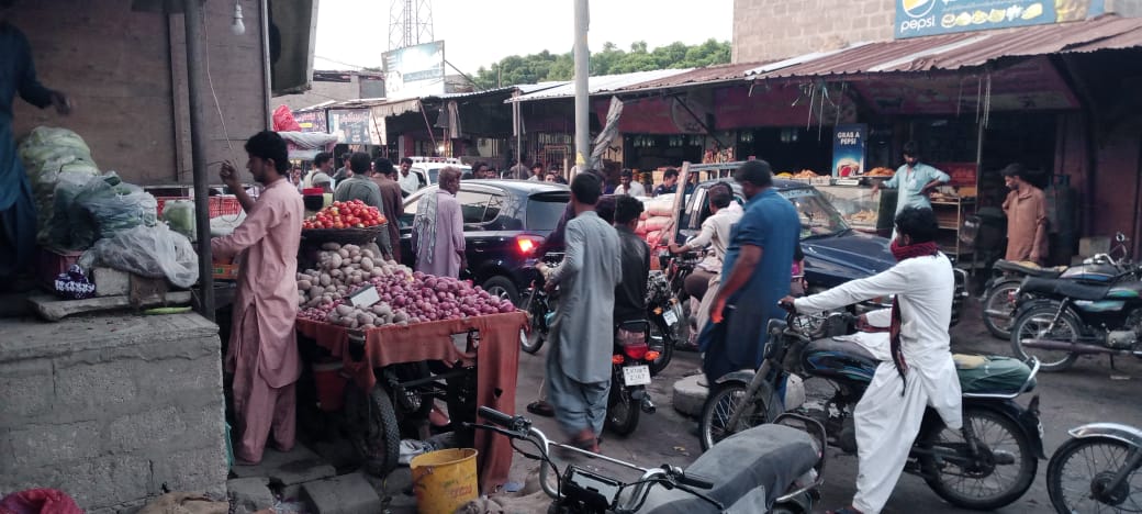 ملير جي گھگھر واري علائقي ۾ قبضن ۽ حددخلين جو آزار، ٽريفڪ جام معمول بڻيل