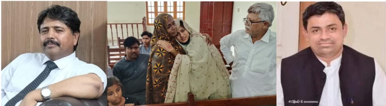 ڪنري مان اغوا ڄاڻايل نوجوان ناري وارثن سميت عمرڪوٽ جي عدالت پهچي وئي