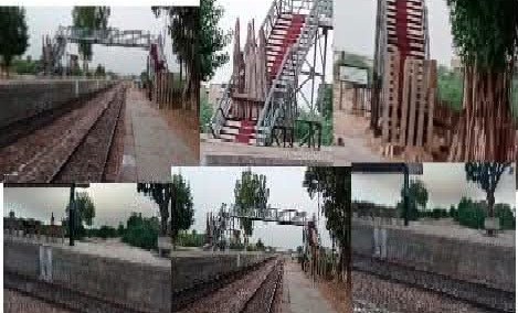 ريلوي اسٽيشن جھمپير تي ريلوي جي لائين ڪراس ڪرڻ لاء ڏنل پل ڪيتري ئي وقت کان بند