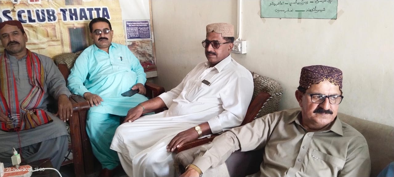 حيدرآباد يونين آف جرنلسٽ يونٽ ٺٽو جي نون عهديدارن کي ايس ٽي پي اڳواڻن پاران مبارڪون ڏنيون ويون