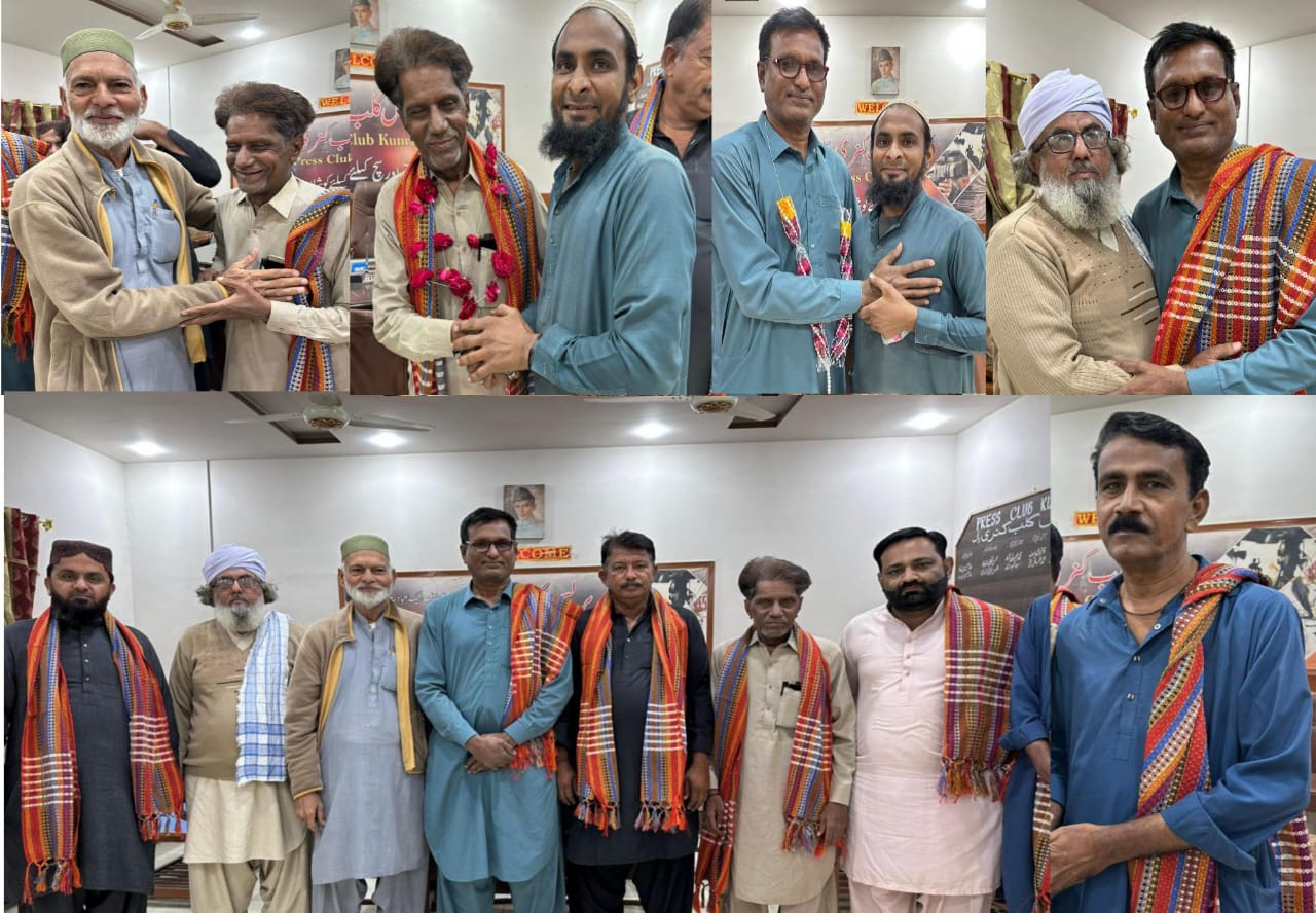 ڪنري پريس ڪلب جي نئين صدر ۽ ٻين عهديدارن کي مبارڪون ڏيڻ جو سلسلو جاري