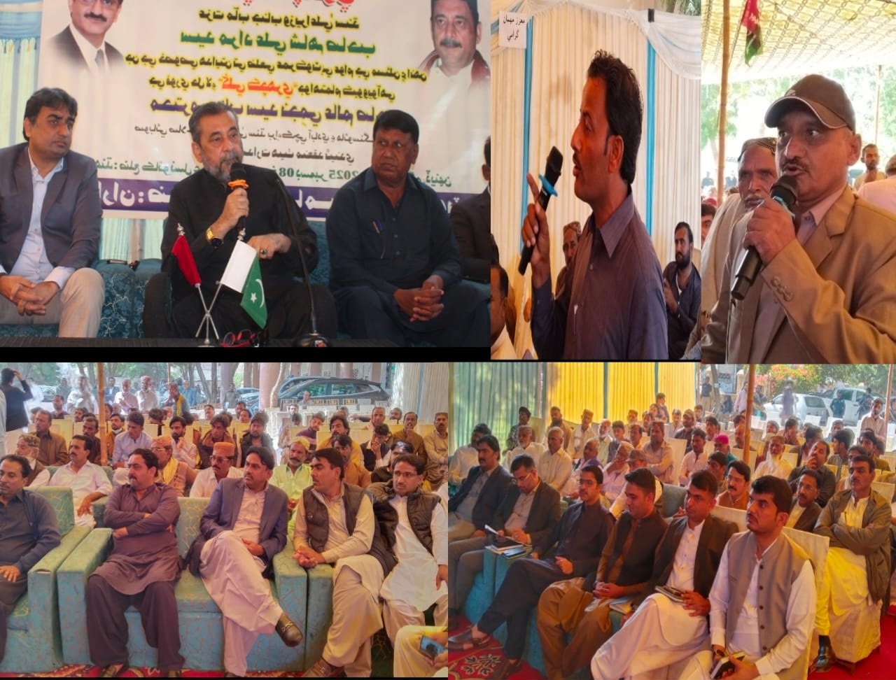 عمرڪوٽ ۾ صوبائي صلاحڪار نجمي عالم پاران کلي ڪچهري منعقد