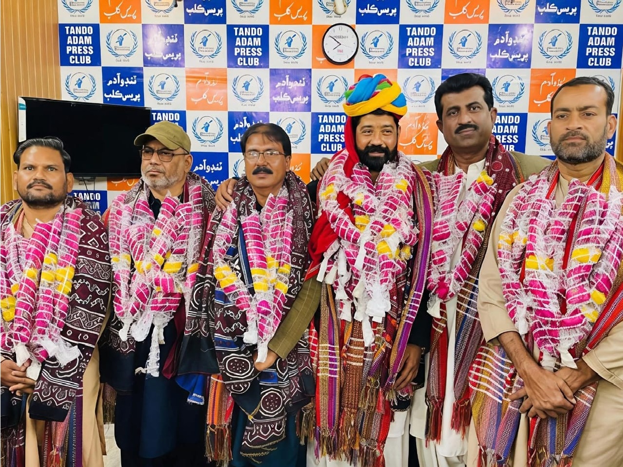 ٽنڊو آدم پريس ڪلب جون سال 2026ع لاءِ چونڊون، رانا مختار صدر ۽ عاشق حسين ساند جنرل سيڪريٽري چونڊجي ويا