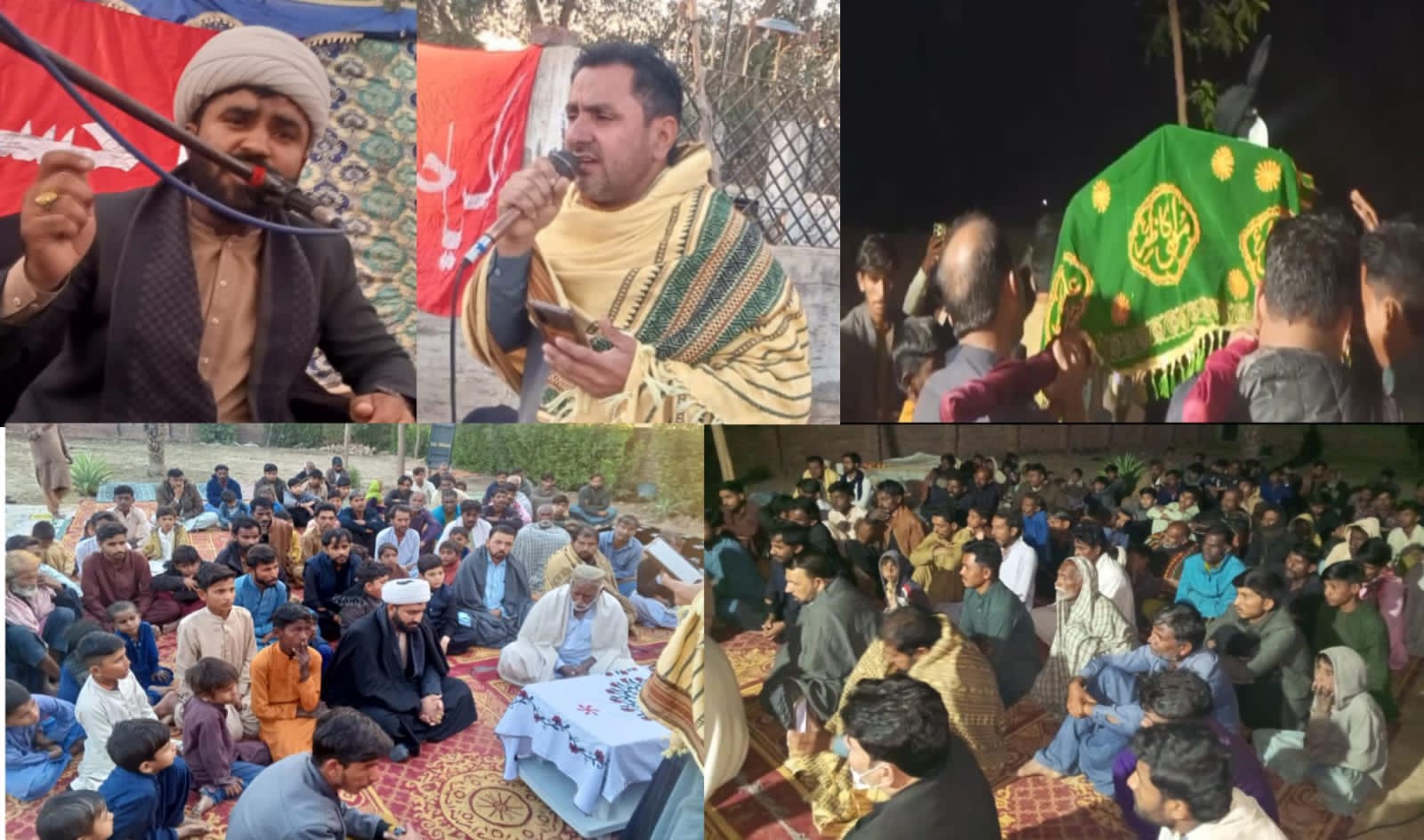 ڪنري ڀرسان شهادت حضرت امام موسيٰ ڪاظم عه جي حوالي سان مجلس عزا برپا