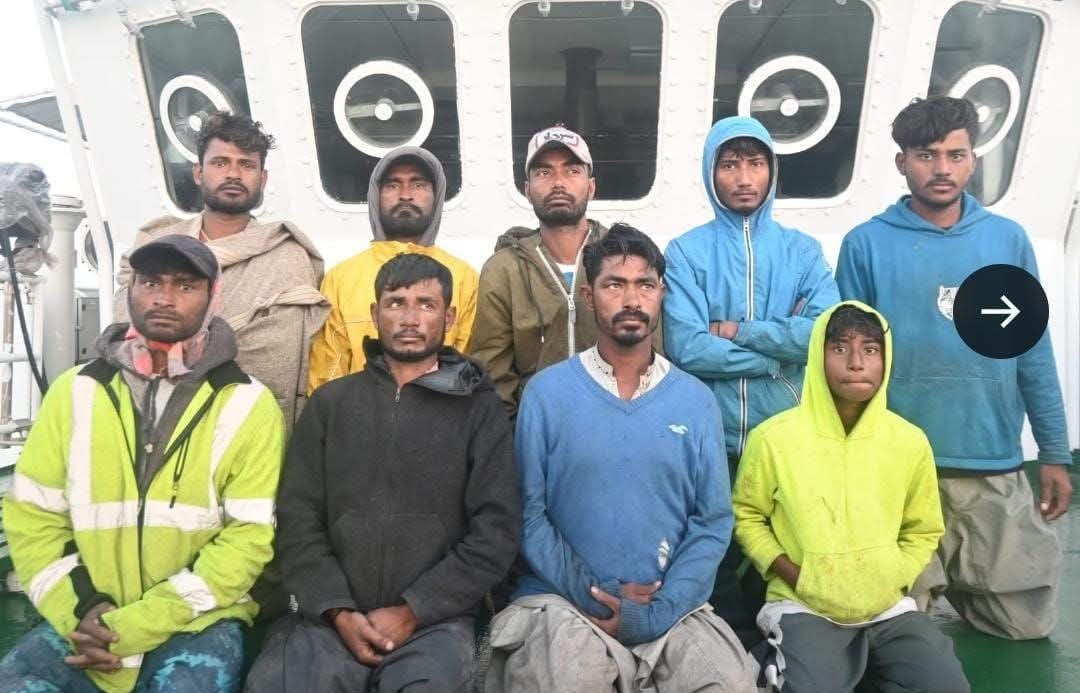 ابراهيم حيدري سان تعلق رکندڙ 9 مهاڻا ڀارتي ڪوسٽ گارڊ هٿان گرفتار