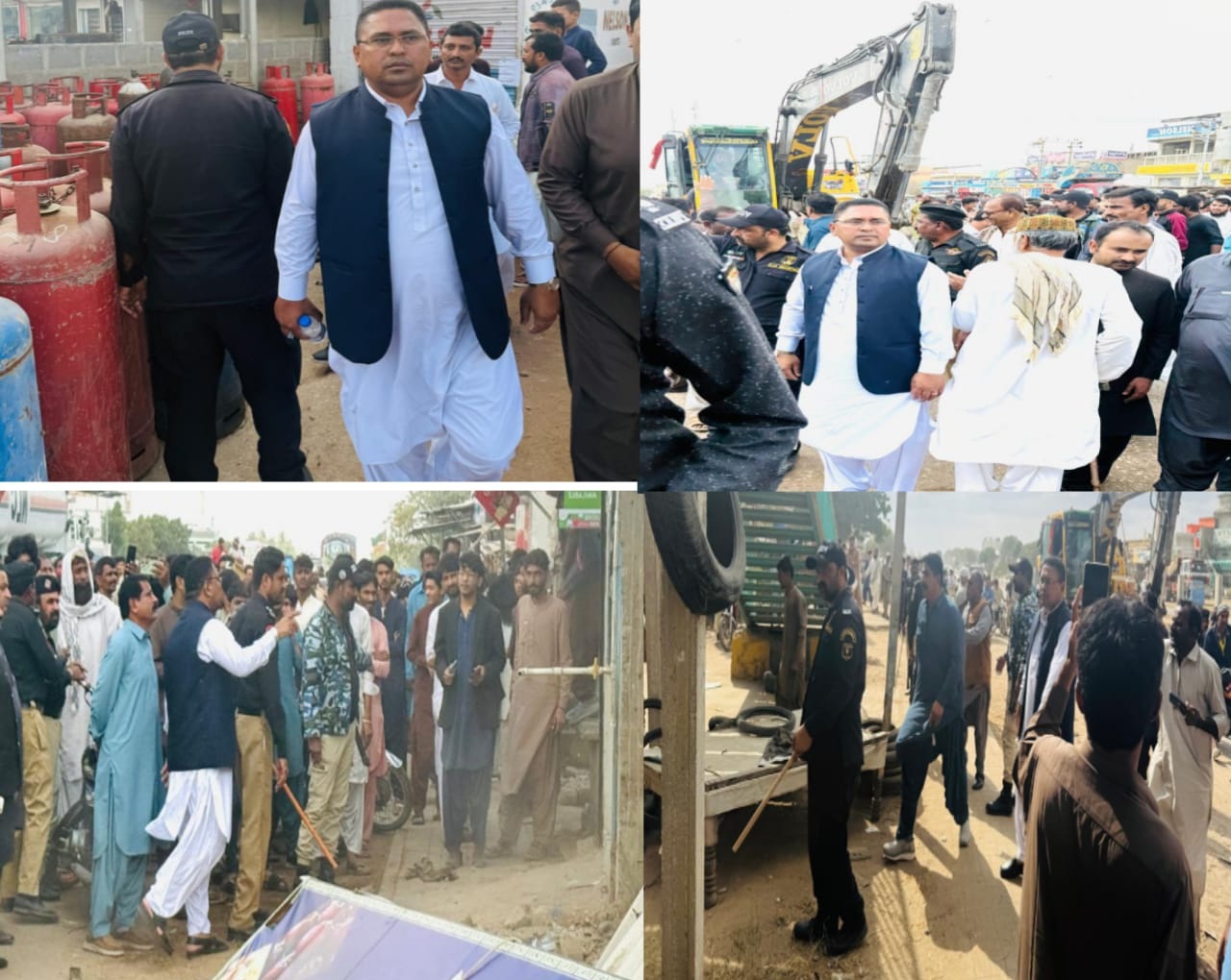 اسسٹنٹ کمشنر میرپور ساکرو کی غیر قانونی تجاوزات کے خلاف کارروائی، دھابیجی میں آپریشن کے دوران تجاوزات ختم، دو دکانیں سیل