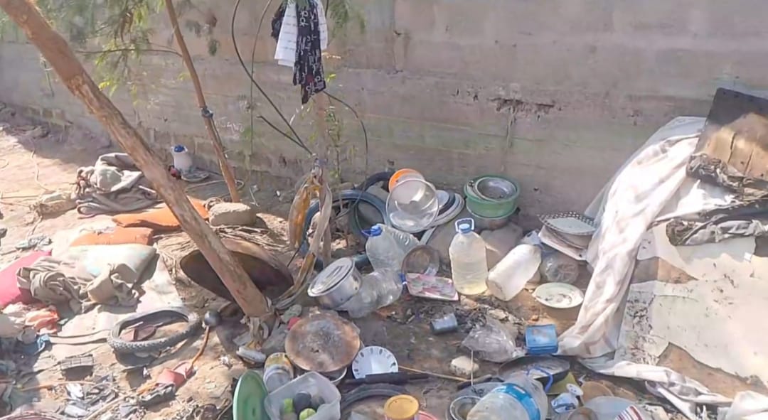 ملير: هاشم خاصخيلي ڳوٺ ڀرسان گهر ۾ اوچتو باهه ڀڙڪي پئي، الهه تلهه رک