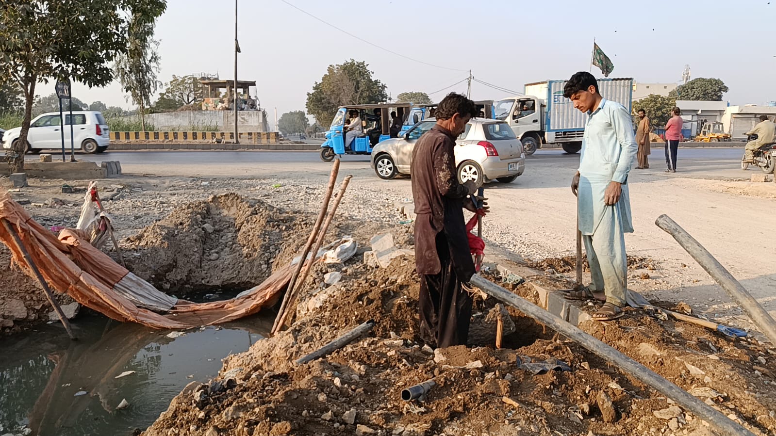 رزاق آباد پوليس ٽريننگ سينٽر لڳ وڏي پئماني تي گيس چوري جو انڪشاف