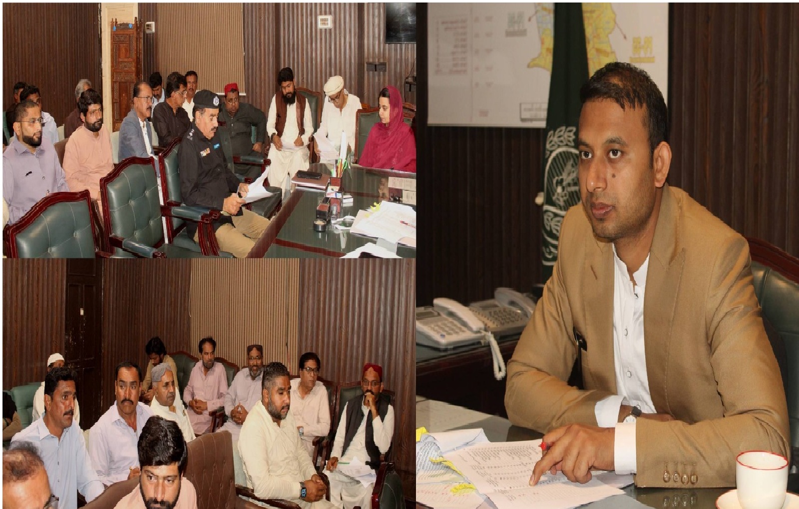 نوشهرو فيروز ۾ اسسٽنٽ ڪمشنر محمد عثمان عارف جي صدارت هيٺ اجلاس