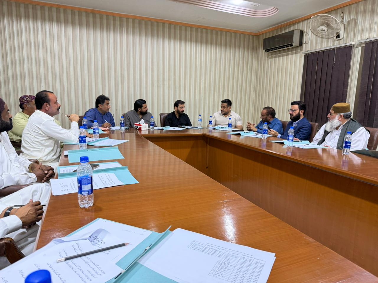 چيئرمين مارڪيٽ ڪميٽي ڪراچي علي زمان جوکيو جي صدارت هيٺ اجلاس