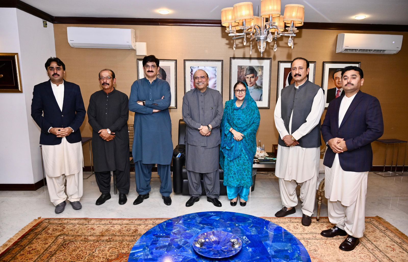 ملک چنگیز خان اور کانبھوو خان برہمانی کی صدر آصف علی زرداری اور فریال تالپور سے ملاقات، پیپلز پارٹی میں شمولیت