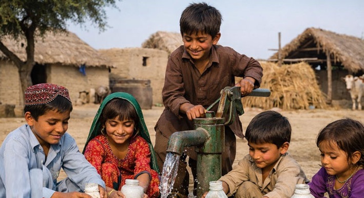 میرپور ماتھیلو: زہریلا پانی پینے سے ایک ہی خاندان کے 5 بچے جاں بحق