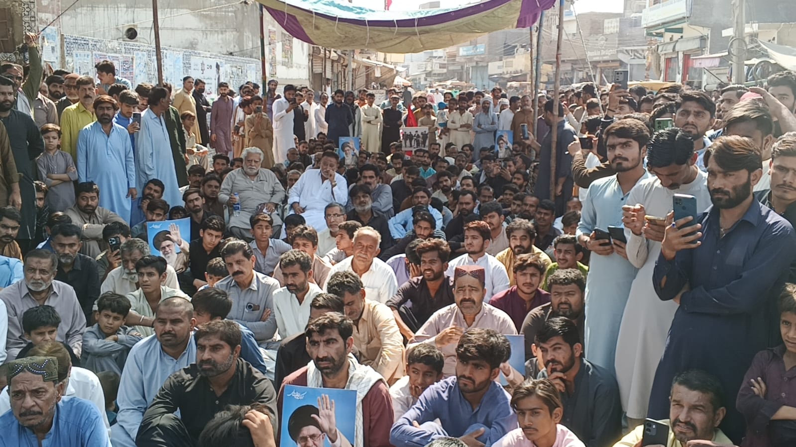 ايران تي آمريڪي ۽ اسرائيلي حملن ۽ آيت الله خامنا اي جي شهادت خلاف مورو ۾ ريلي ۽ ڌرڻو