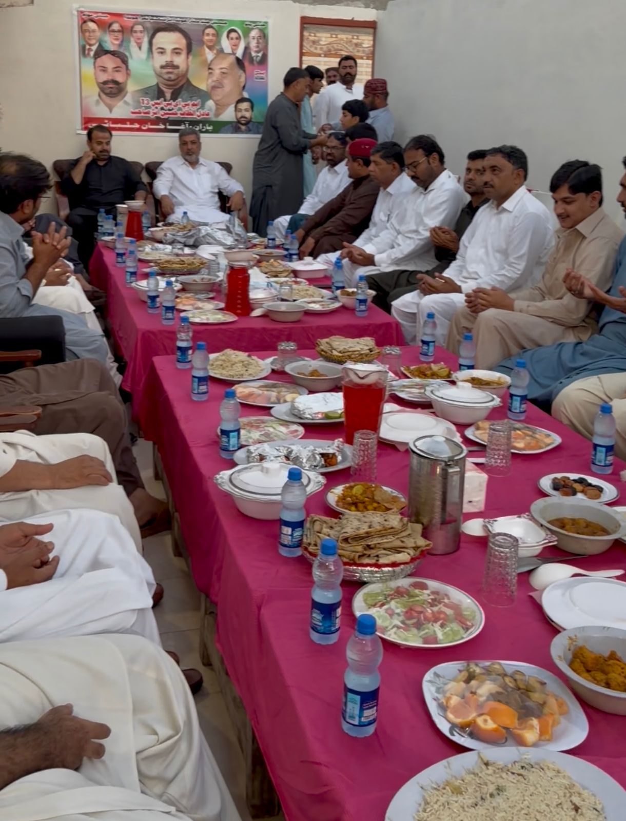 ڏوڪري ۾ پ پ ايم پي اي پي عادل الطاف انڙ  جي مان ۾ آجياڻو