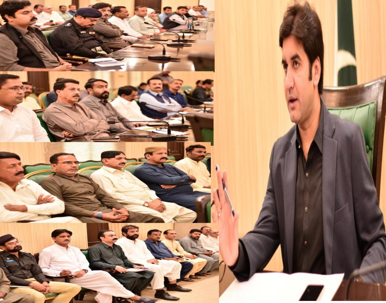 ڊي سي ٺٽو سرمد علي ڀاڳت جي صدارت هيٺ بلڊ ڊونيشن مهم بابت اجلاس