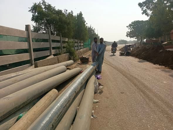 ملير: چشمہ گوٺ علي محمد خاصخيلي ۾ پاڻي جي اسڪيم بند