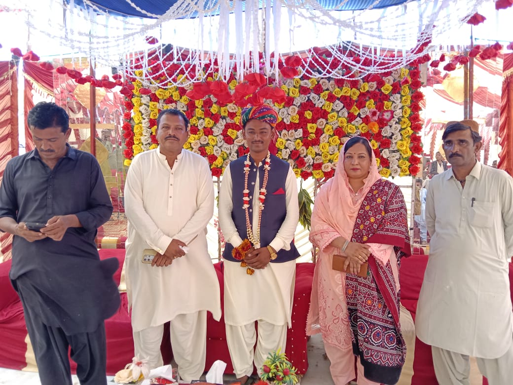 ن ليگ ايم اين اي نيلم ڪماري جي ڏيپلو ۾ شادي تقريب ۾ شرڪت