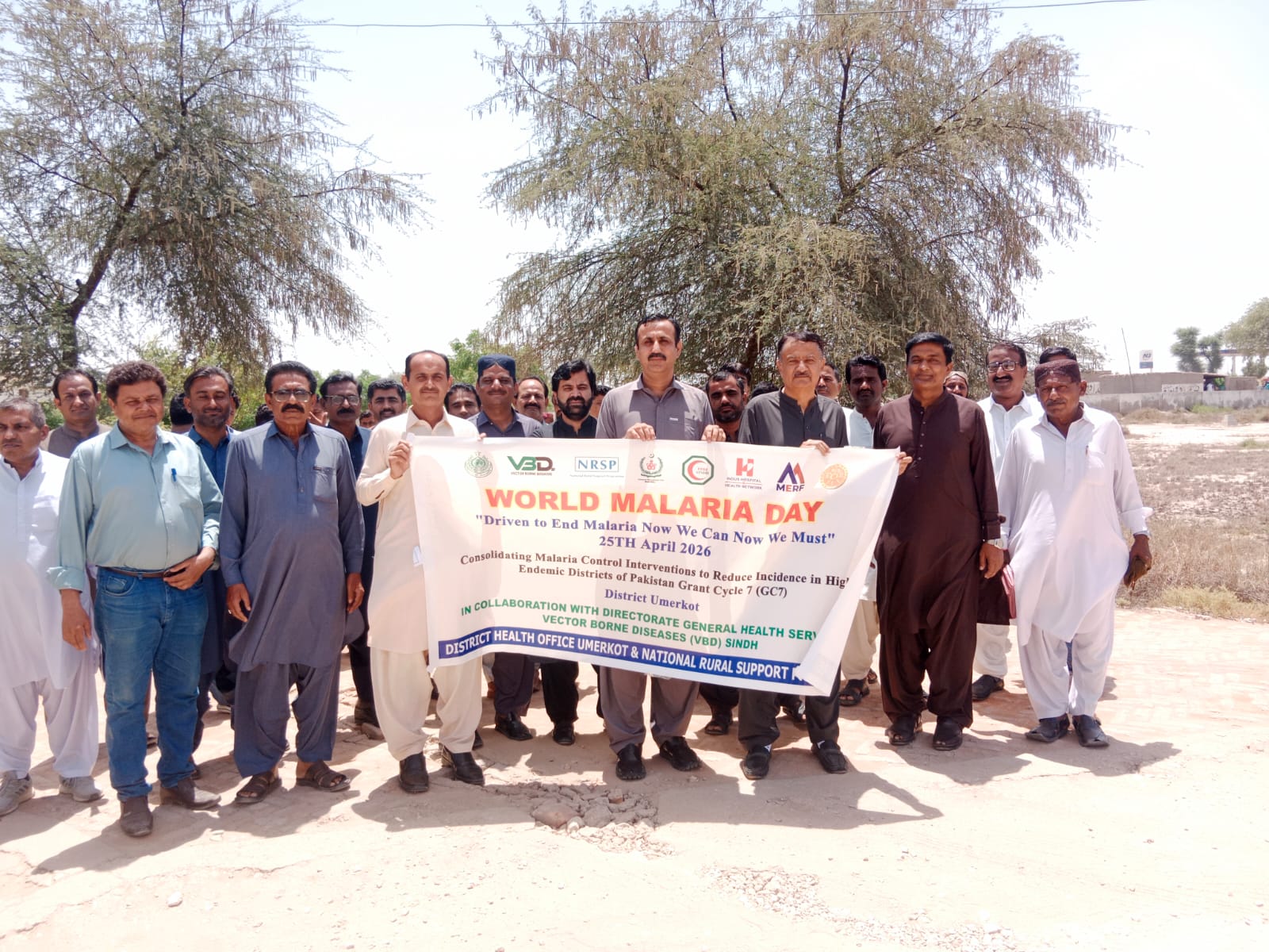 عمرڪوٽ ۾ مليريا ڊي جي حوالي سان آگاهي ريلي