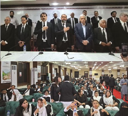 سندھ انقلاب کی دھرتی ہے، قانون کی حکمرانی کے لیے اعلانِ جنگ کرنا ہوگا: وکلا کنونشن