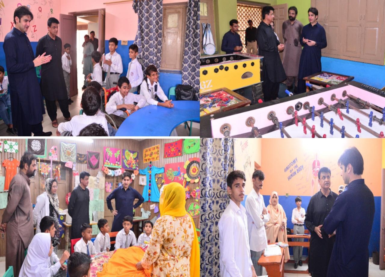 ڊي سي ٺٽو پاران اسپيشل ايجوڪيشن اينڊ ريهيبليٽيشن سينٽر مڪلي جو دورو