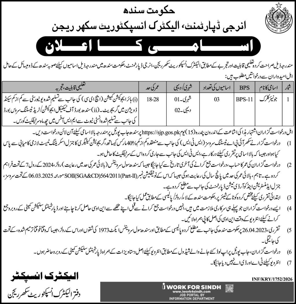 Energy Department Sukkur Sindh