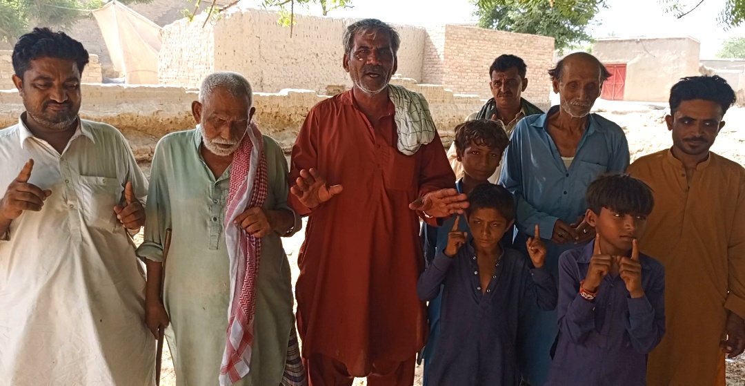 موهن جو دڙو ڀرسان ڳوٺ محمد خان ڪلهوڙو واسين جو احتجاجي مظاهرو