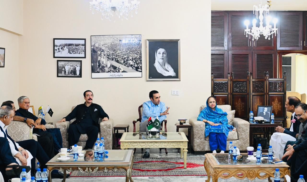 بلاول بھٹو زرداری کی سربراہی میں پی پی آزاد جموں و کشمیر کی پارلیمانی پارٹی کا اجلاس