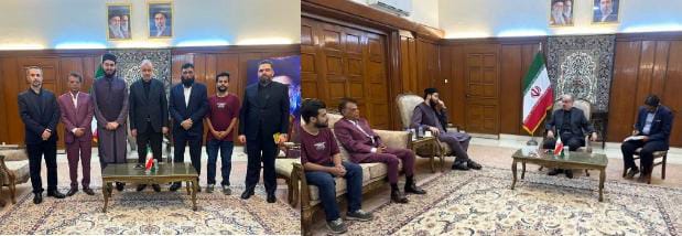 ایرانی قونصل جنرل سے حافظ عبدالمجیداور امتیاز بخاری کی ملاقات