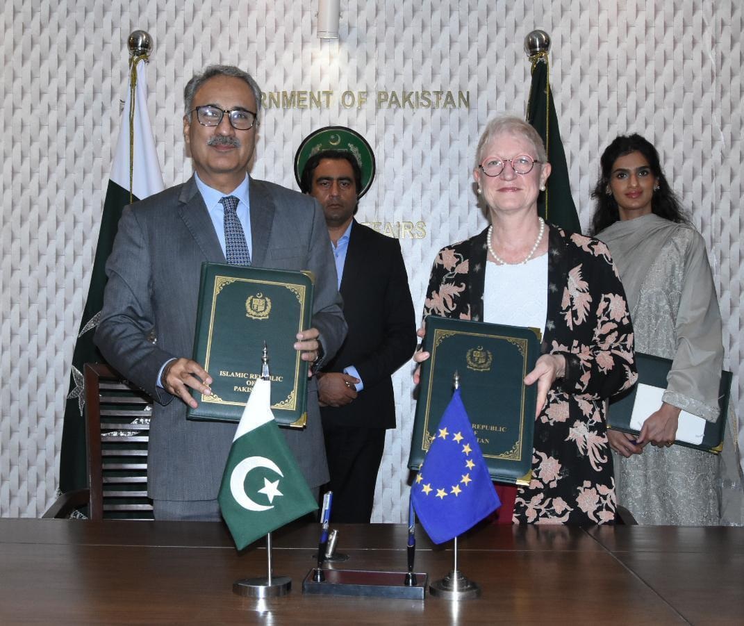 پاکستان اور یورپی یونین کے درمیان 74.6 ملین ڈالر کے معاہدے