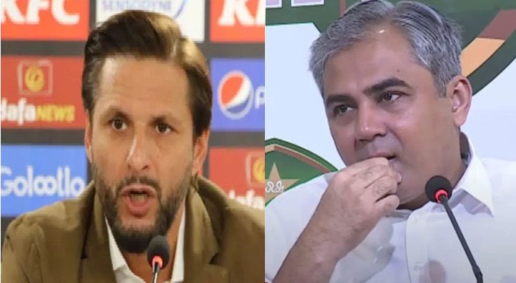 Shahid Afridi raised questions on Mohsin Naqvi's role