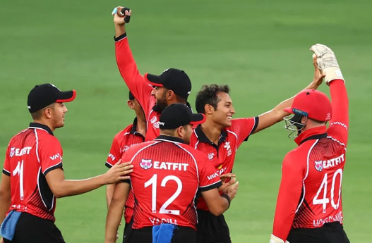 The Hong Kong bowler's feat, four over maidens in three Twenty20 internationals