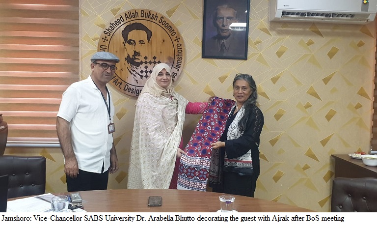 SABS UNIVERSITY JAMSHORO HOSTS BOARD OF STUDIES MEETING OF FINE ART DEPARTMENT