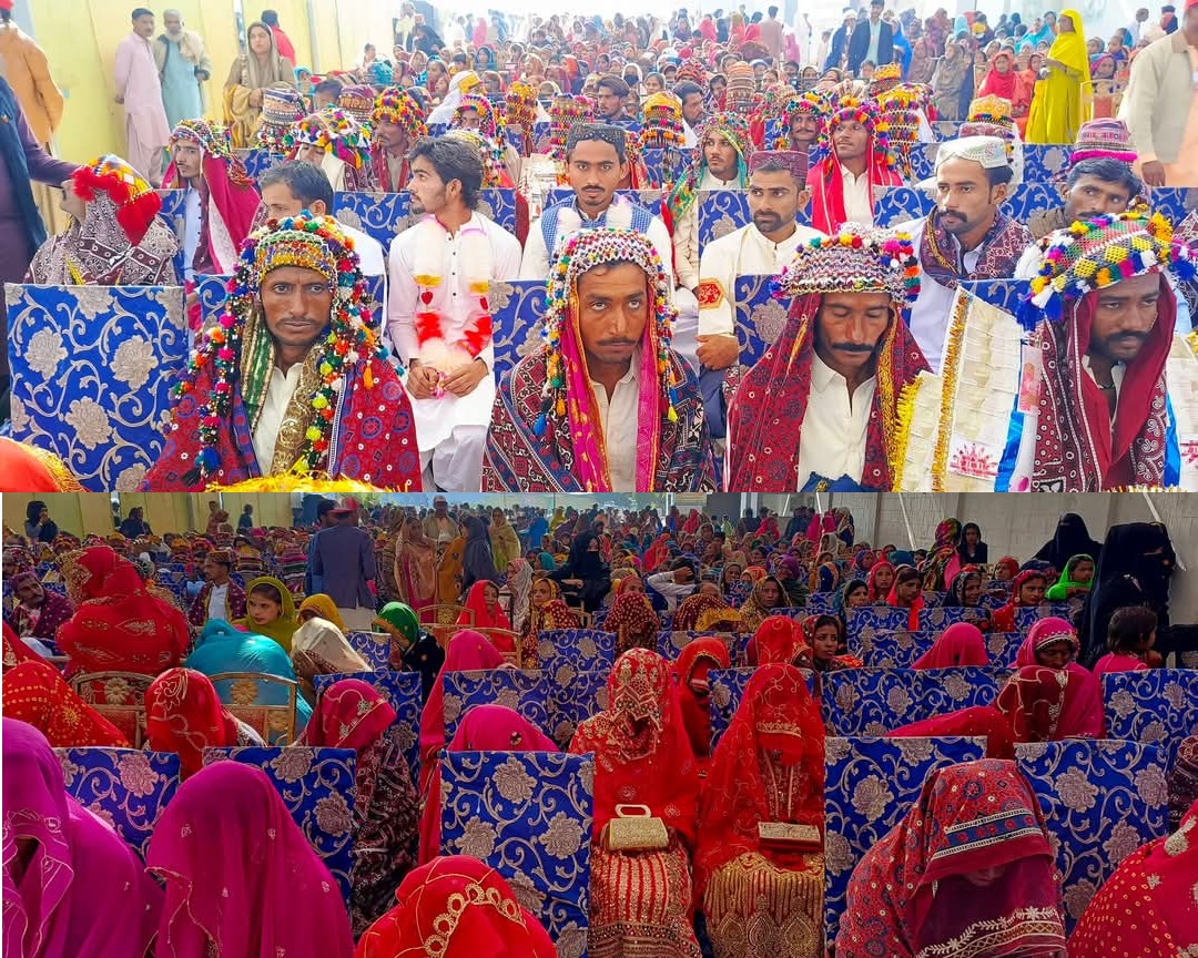 Mass Wedding Ceremony in Tando Adam: 250 Couples Tied the Knot in a Display of Humanity and Compassion