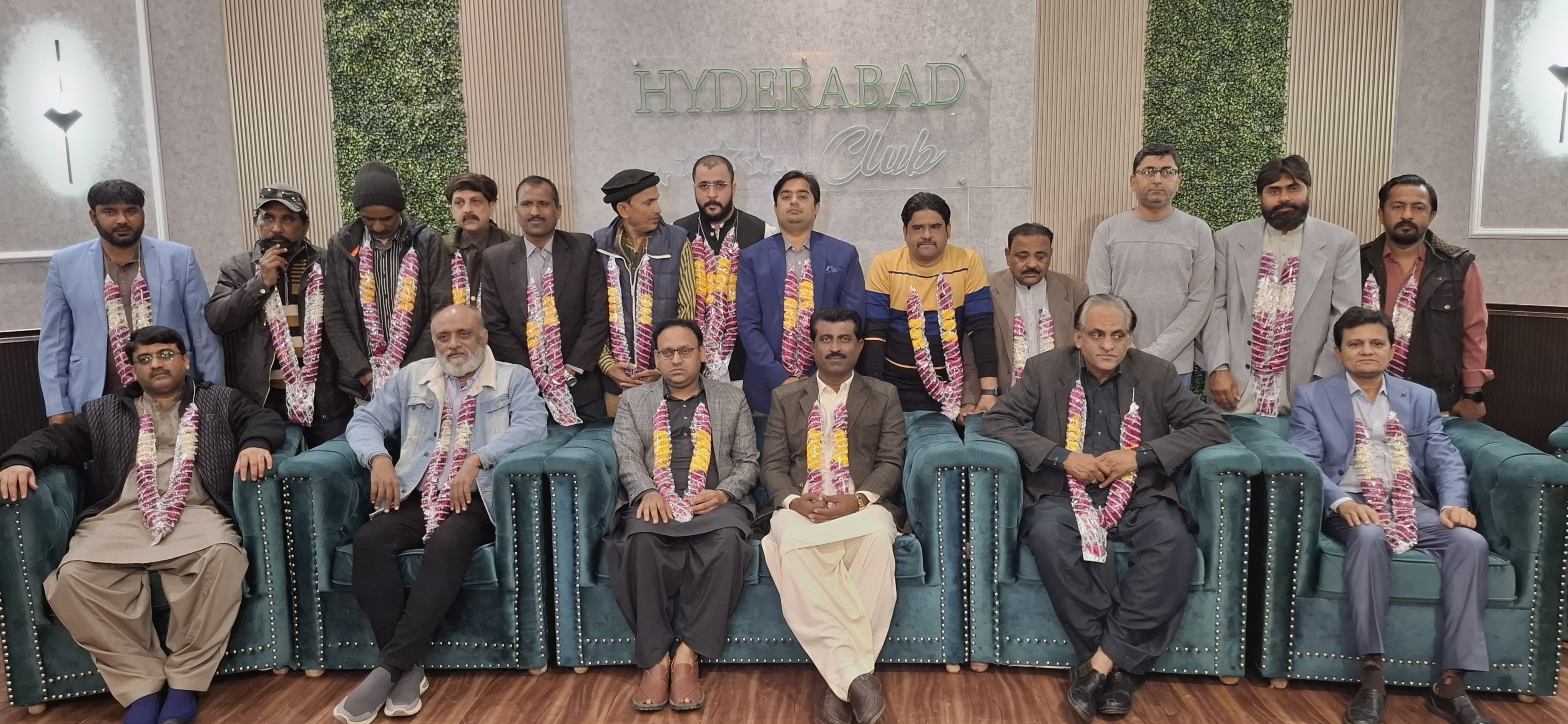 Tando Adam Journalists Congratulate Newly Elected Officials of Hyderabad Union of Journalists (Workers)