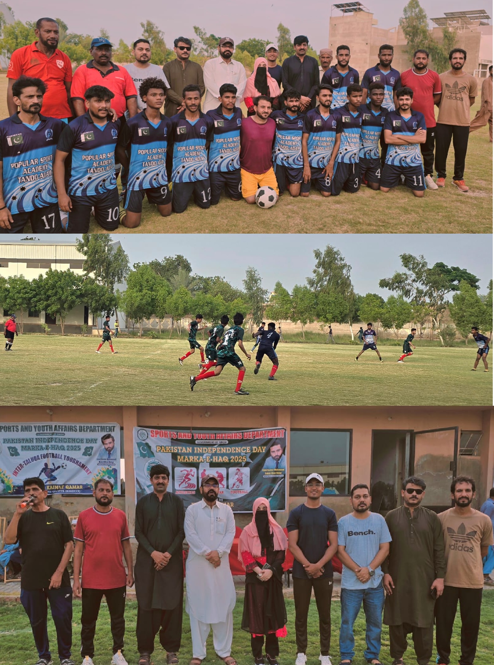 Tando Adam Qualifies for Final of “Muraka-eHaq” Football Tournament