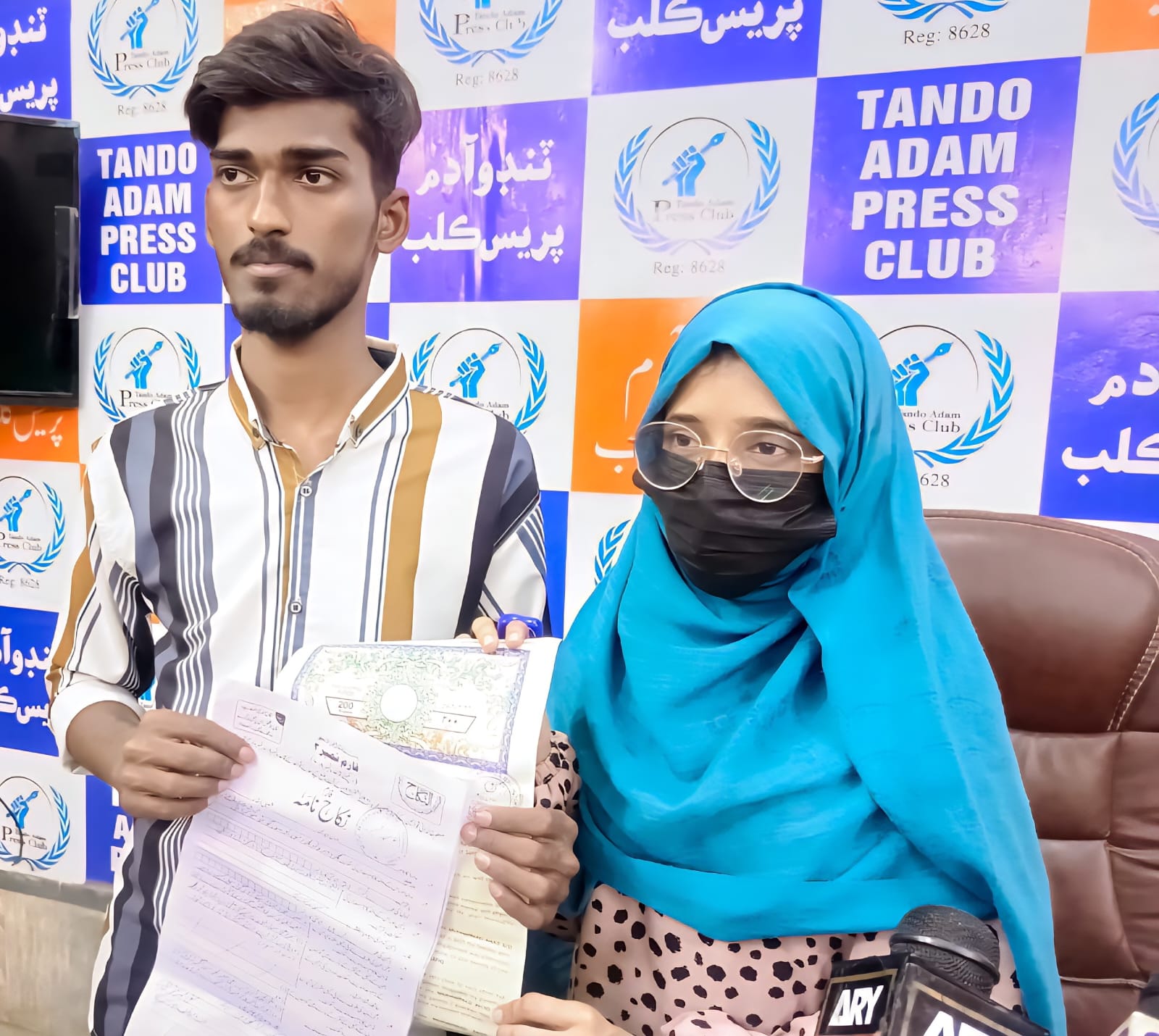 Karachi Couple Contracts Love Marriage in Tando Adam, Seeks Protection