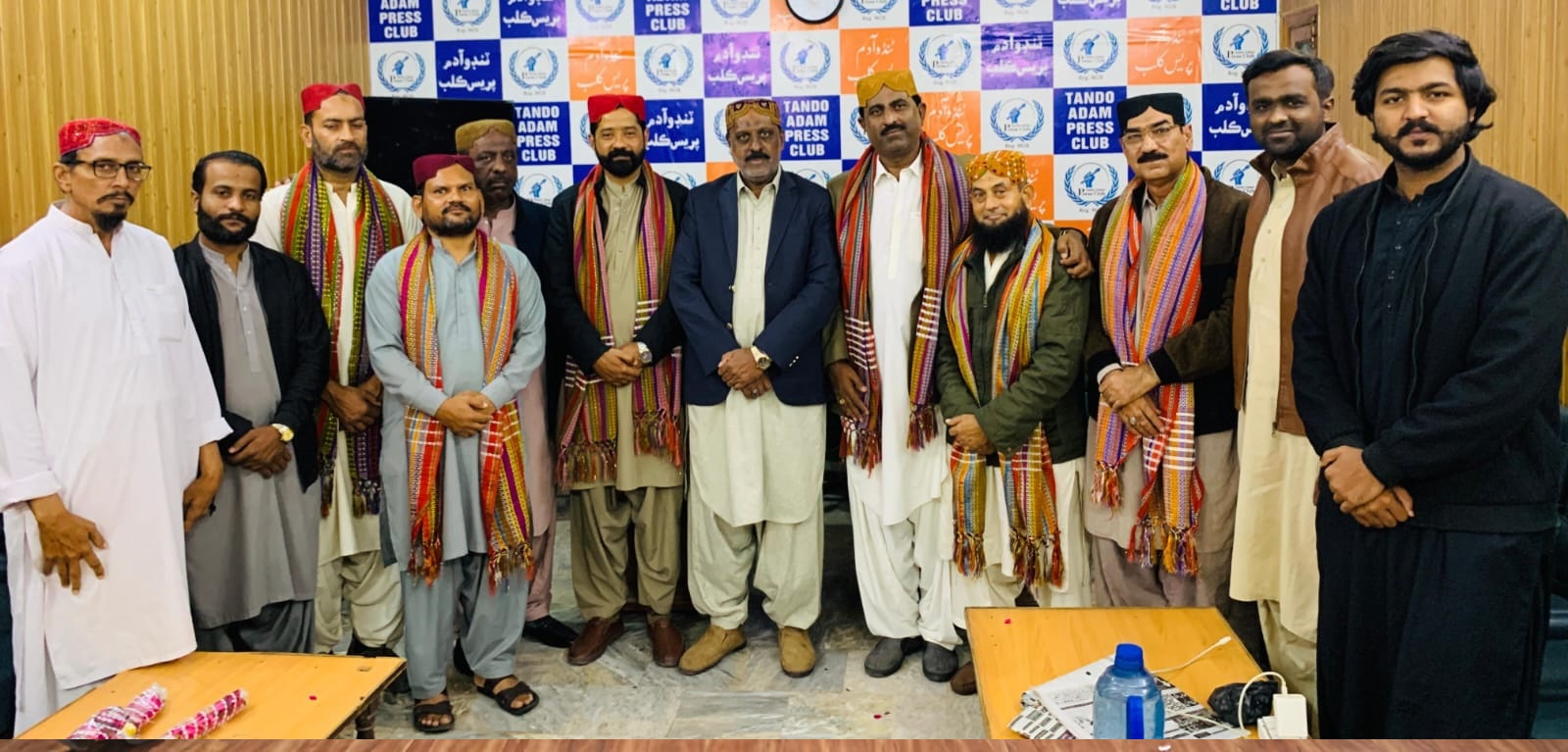 Congratulatory visits continue for newly elected Tando Adam Press Club office-bearers