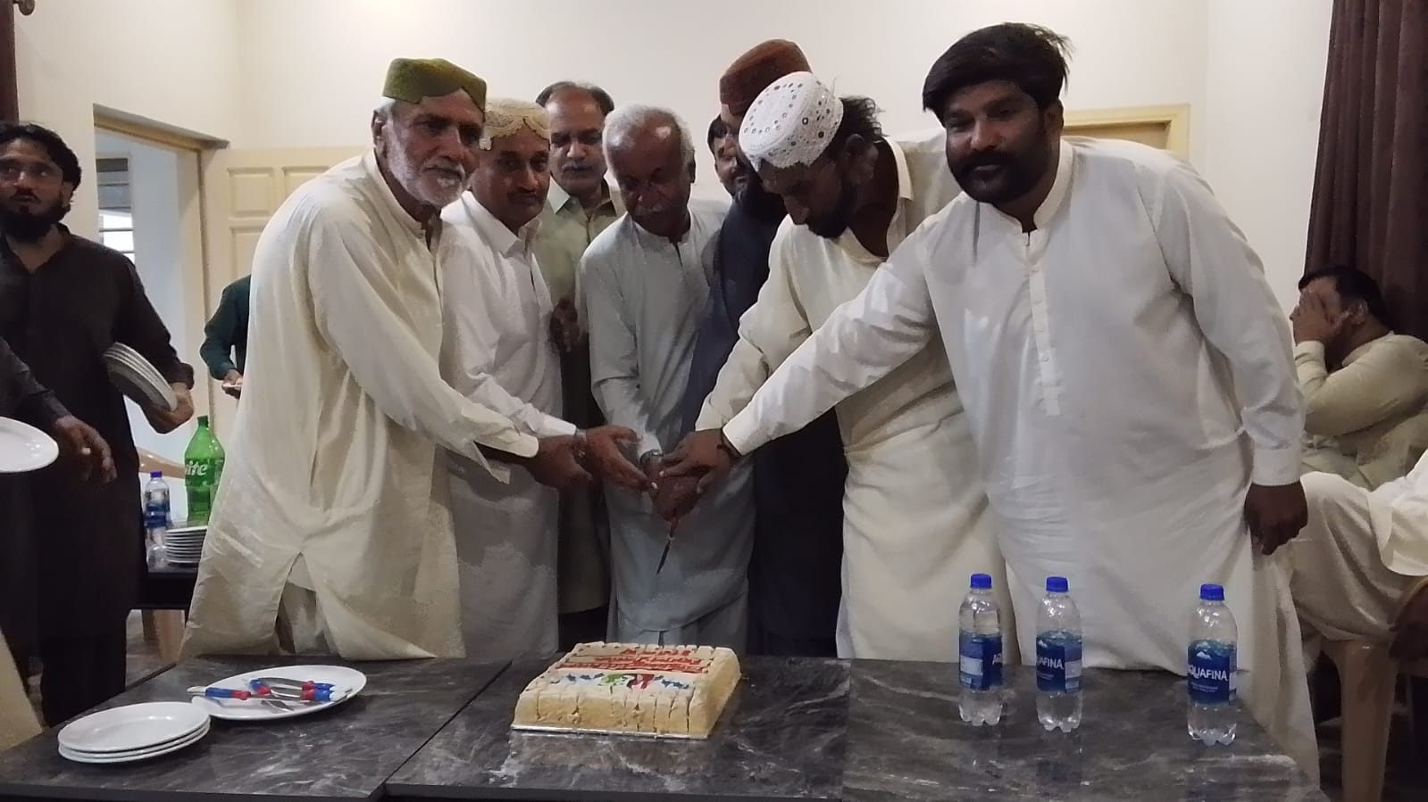Cake-Cutting Ceremony Held in Tando Adam to Mark First Birthday of Junior Makhdoom Amin Faheem