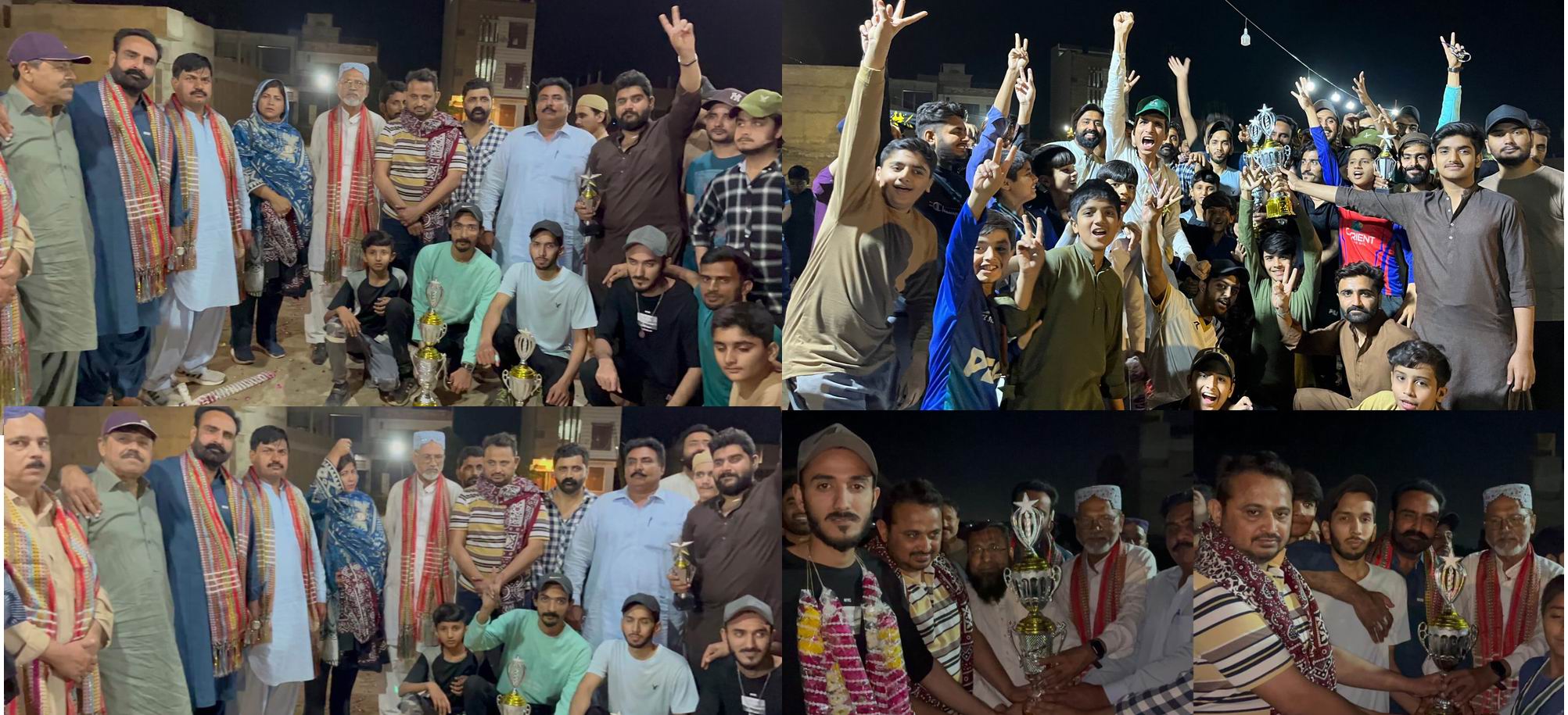 حیدرآباد: بسم اللہ ٹاوُن سپرلیگ رمضان نائٹ ٹورنامنٹ میں فائنل میچ کا مقابلا