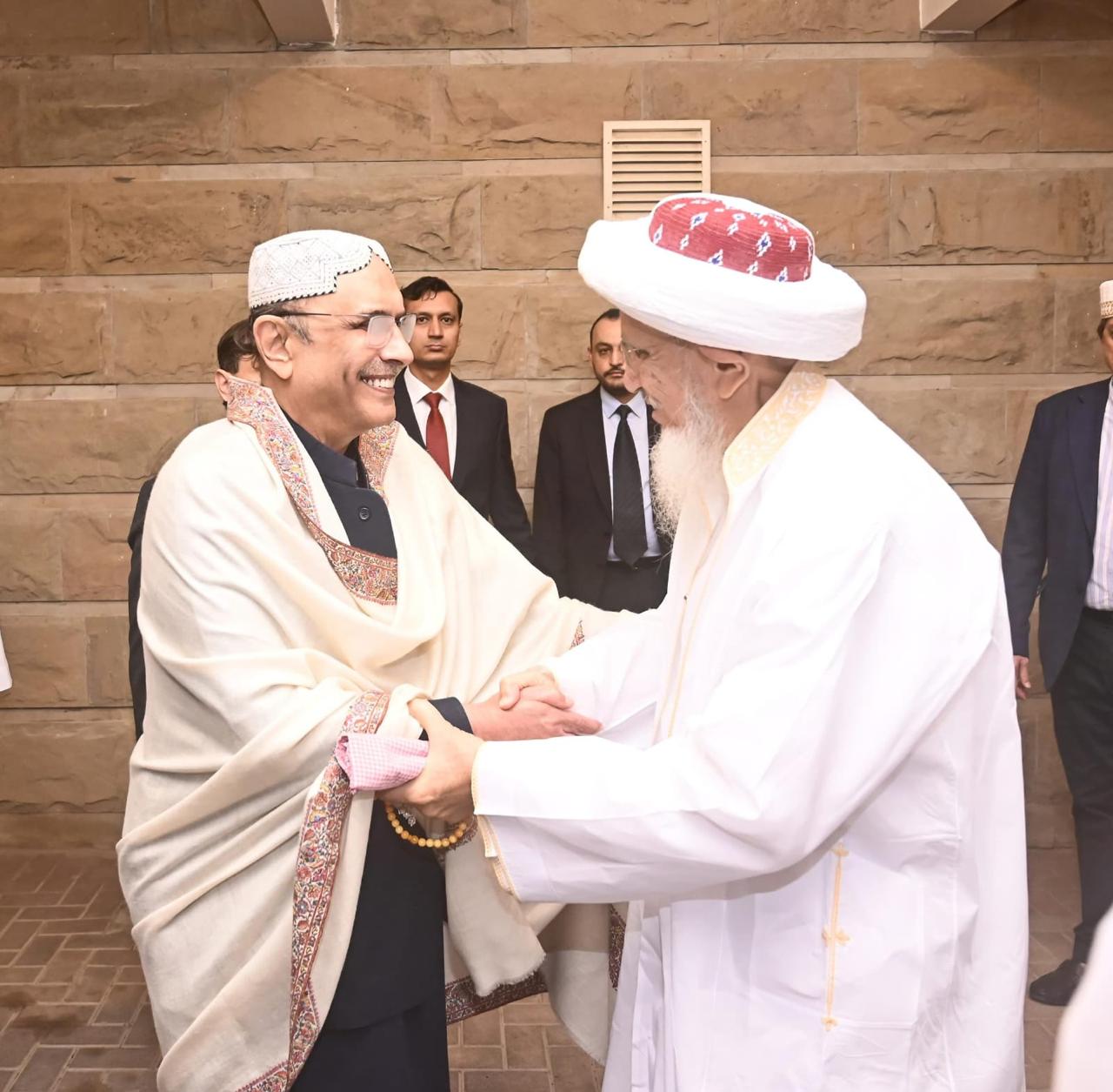 کراچی: صدر آصف علی زرداری سے بوہرہ کمیونٹی کے سربراہ سیدنا مفضل سیف الدین کی ملاقات