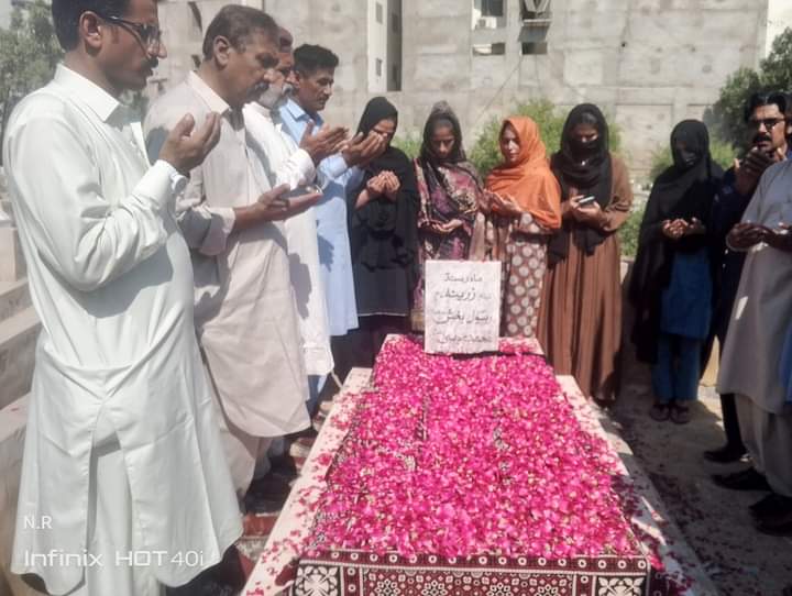 سنڌياڻي تحريڪ جي باني ۽ ناليواري فنڪاره جيجي زرينا بلوچ جي 19هين ورسي ملهائي وئي