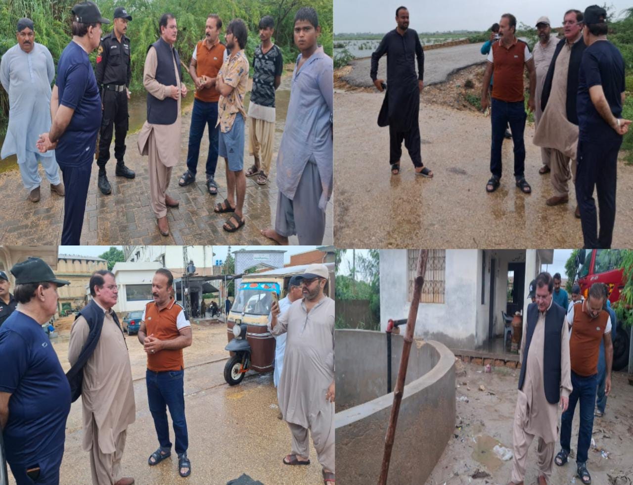 ڊپٽي ڪمشنر ٺٽو منور عباس سومرو پاران شهر جي مختلف علائقن جو دورو
