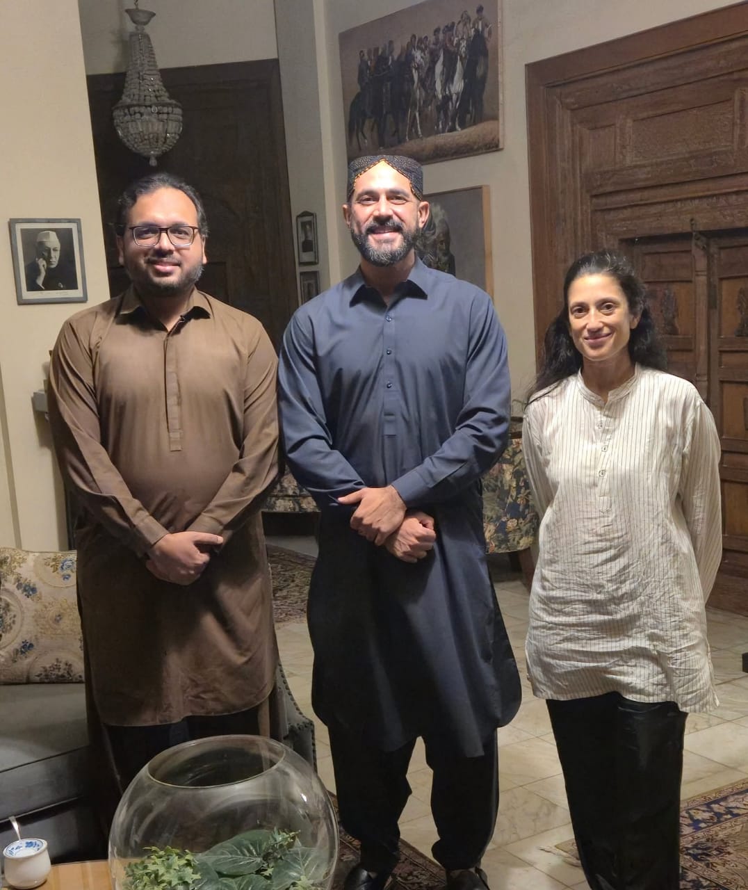 کراچی: فاطمہ بھٹو نے جونیئر ذوالفقار کے ساتھ سیاسی سرگرمیاں شروع کر دیں، ایس یو پی رہنما منیر حیدر شاہ سے ملاقات