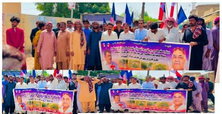 جهمپير ۾ ايس ٽي پي پاران گٽرن جو پاڻي ڪينجهر ۾ ڇوڙ ٿيڻ خلاف احتجاج