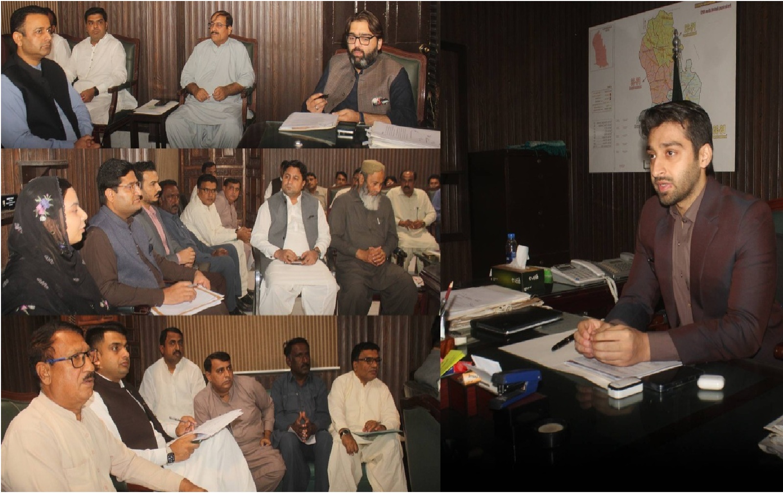 ڊي سي نوشهرو فيروز محمد ارسلان سليم جي صدارت هيٺ ڊينگي وائرس بابت اجلاس