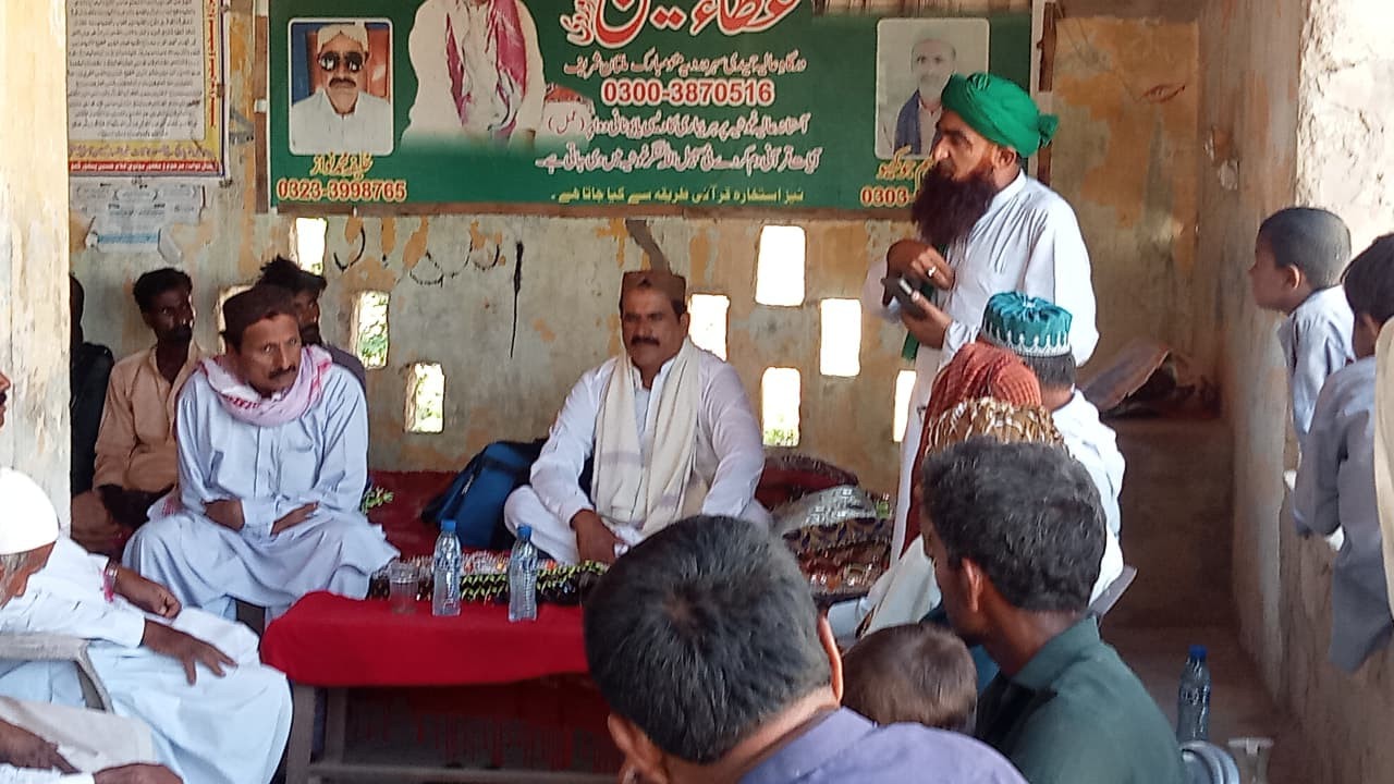 غوث بھاء الحق ذڪريا ملتاني جي گادي نشين جي مڪلي ويجهو سومار جوکيو ڳوٺ آمد