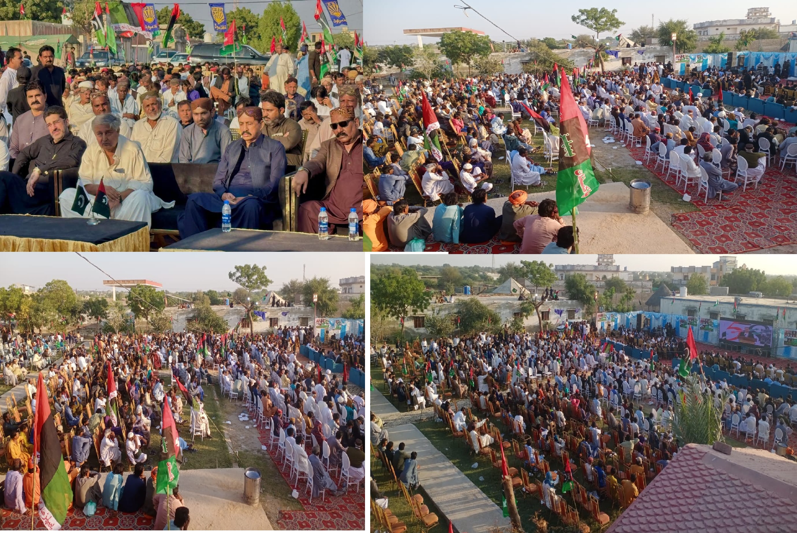 عمرڪوٽ ۾ به پيپلزپارٽي جي 58هين يومِ تاسيس تي شاندار جلسو، جيالن جو وڏو ميڙ