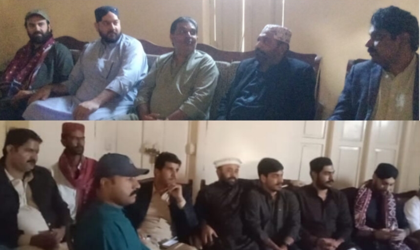 مدئجي ويجهو پ پ اميدوار آغا شهباز دراني جي اليڪشن مهم جي سلسلي ۾ گڏجاڻي